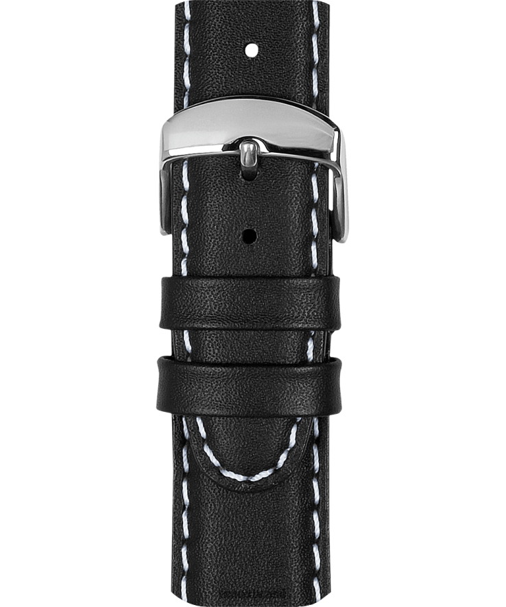 correias | Timex unissex Pulseira de couro de 20mm XFN60X431 preto