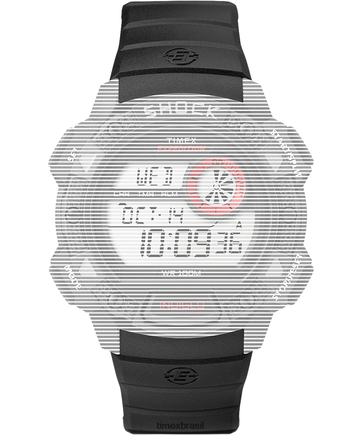 correias | Timex unissex pulseira de reposição para choque de base de expedição XFN60X574 preto