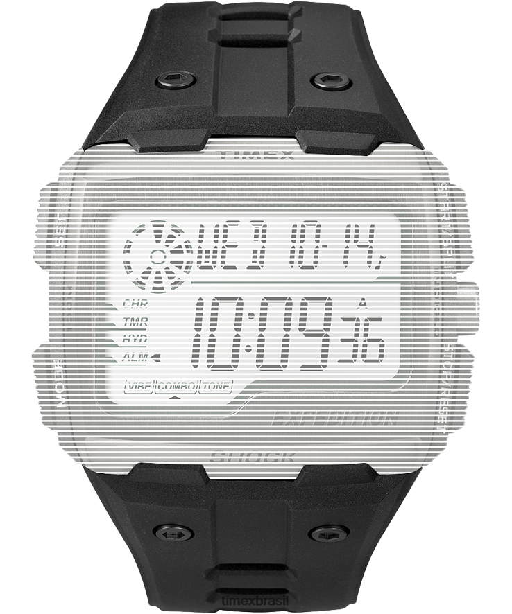 correias | Timex unissex pulseira de reposição para choque de grade de expedição XFN60X715 preto