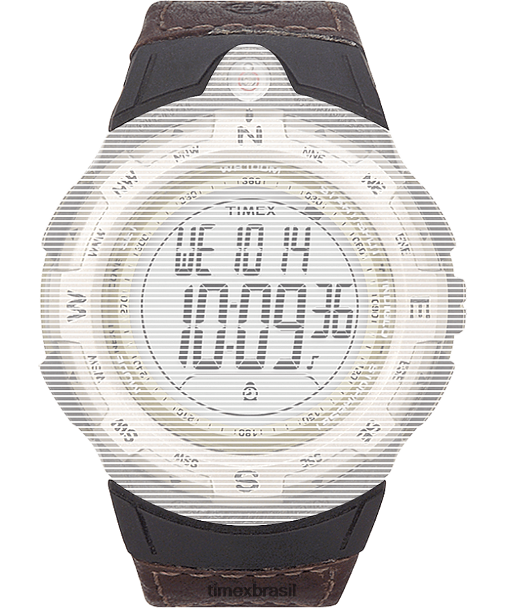 correias | Timex unissex pulseira de reposição para expedição tech digital XFN60X679 marrom
