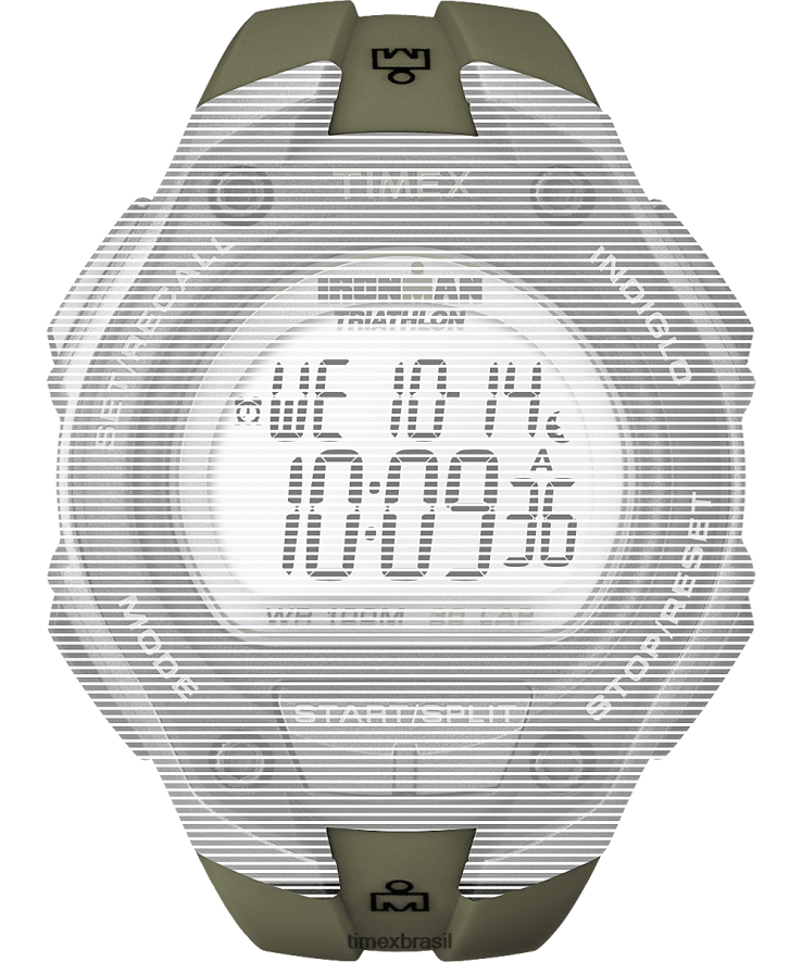 correias | Timex unissex pulseira de reposição para ironman classic 30 oversized XFN60X570 verde