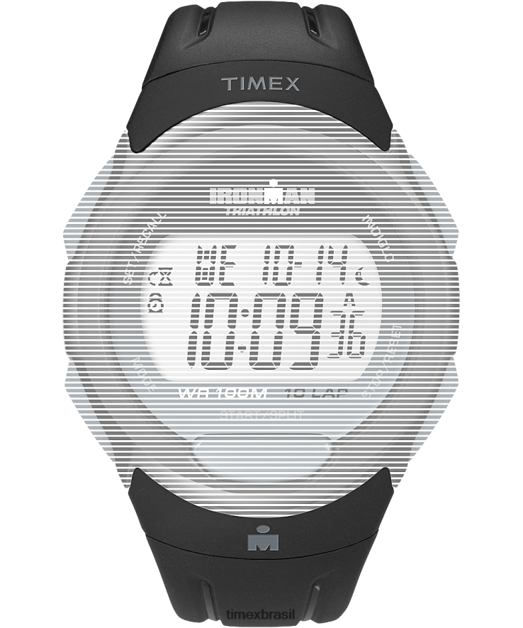 correias | Timex unissex pulseira de reposição para ironman essencial 10 em tamanho real XFN60X549 preto