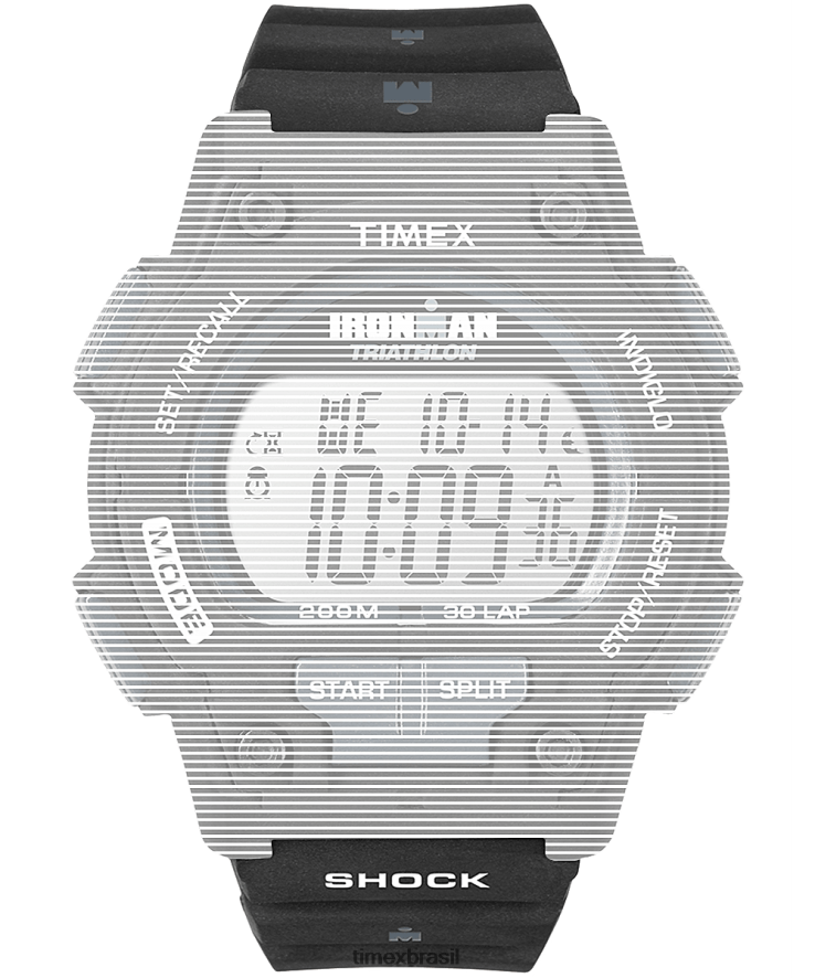 correias | Timex unissex pulseira de reposição para ironman original 30 shock em tamanho real XFN60X693 preto