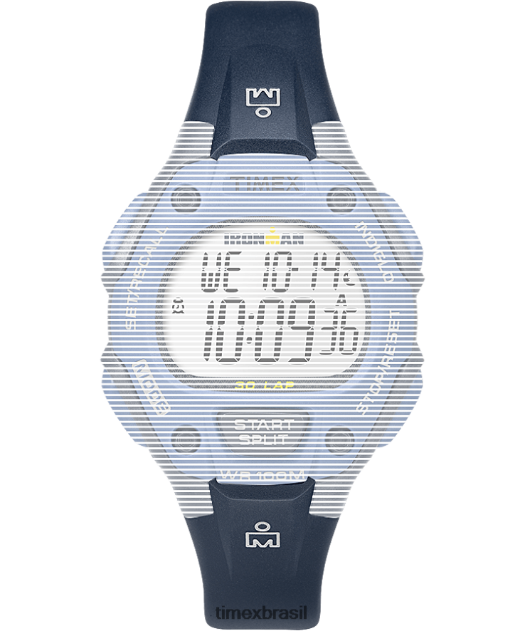 correias | Timex unissex pulseira de resina de 14 mm de reposição para ironman classic 30 tamanho médio XFN60X544 azul