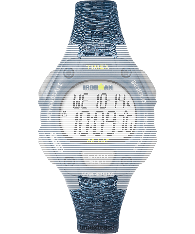 correias | Timex unissex pulseira de resina de 14 mm de reposição para ironman classic 30 tamanho médio XFN60X649 azul