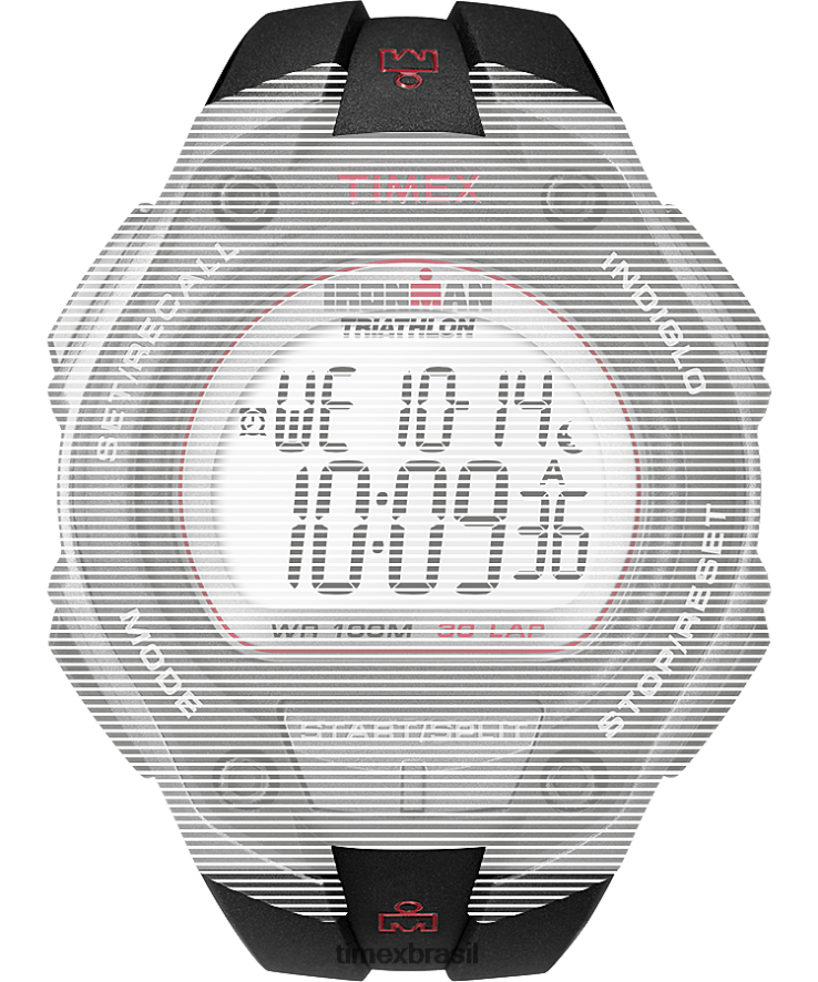 correias | Timex unissex pulseira de resina de 18 mm de substituição para ironman classic 30 oversize XFN60X663 preto