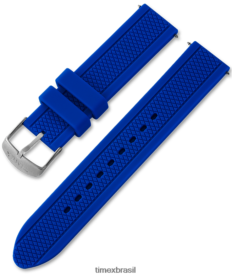 correias | Timex unissex pulseira de silicone de 20 mm de reposição para tributo gamer XFN60X588 azul
