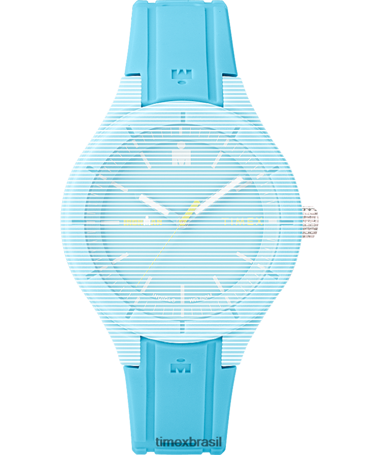 correias | Timex unissex pulseira de silicone de substituição de 18 mm para ironman essencial XFN60X612 azul