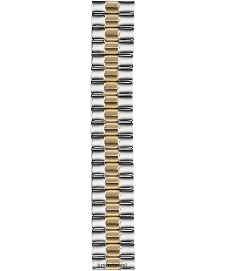 correias | Timex unissex Banda de expansão de aço inoxidável de 12mm XFN60X499 dois tons