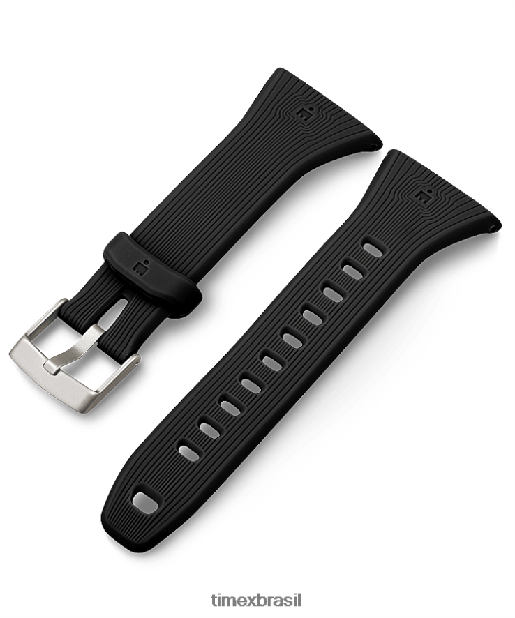 correias | Timex unissex Pulseira de silicone de liberação rápida de 21 mm XFN60X681 preto
