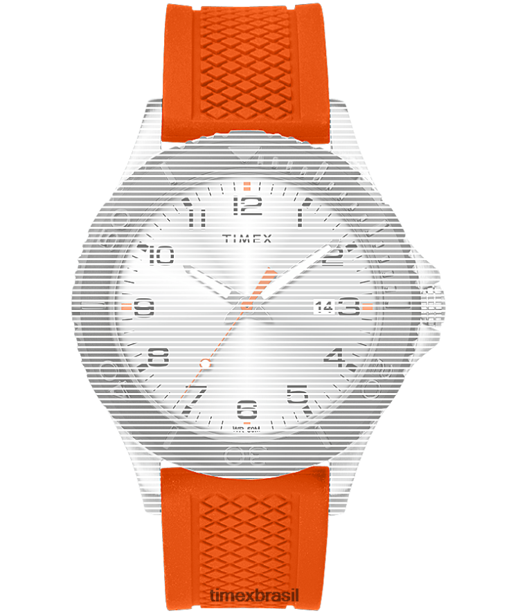correias | Timex unissex pulseira de silicone de 20 mm de reposição para tributo gamer XFN60X562 laranja