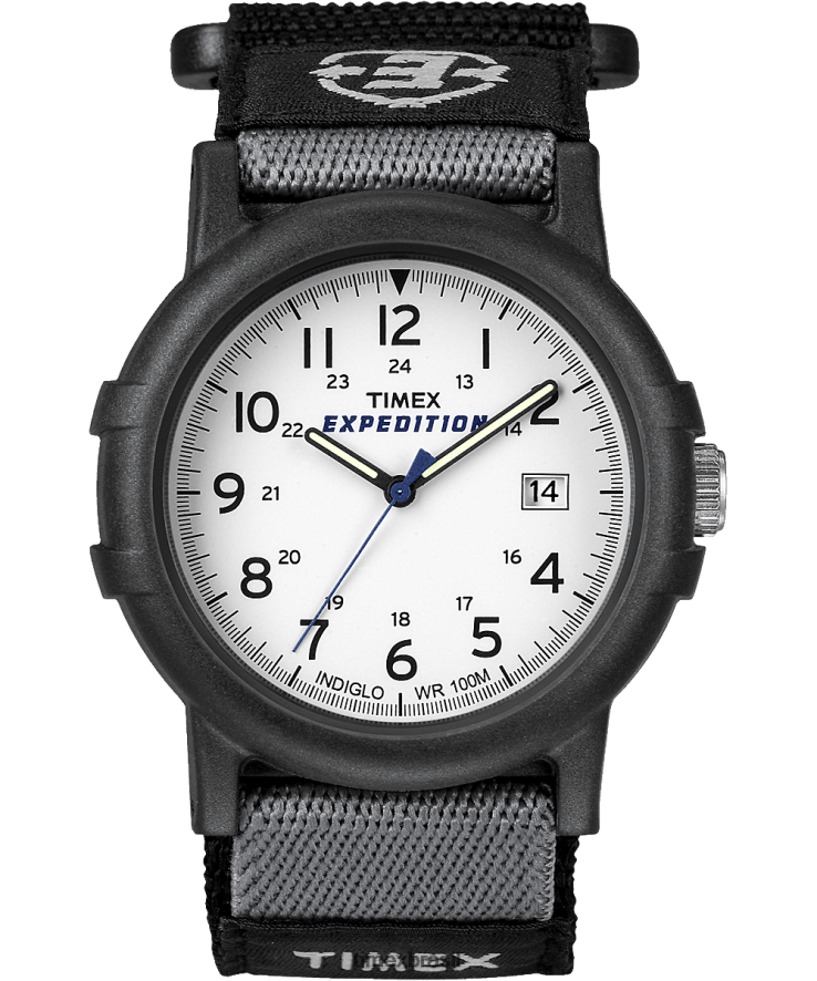 relógios | Timex homens Relógio Expedição Camper com pulseira de tecido de 38 mm XFN60X308 Preto branco