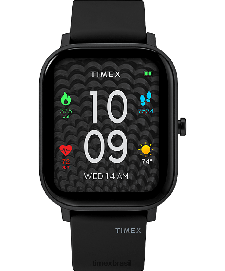 relógios | Timex homens Relógio Metropolitan S com pulseira de silicone de 36 mm XFN60X280 preto