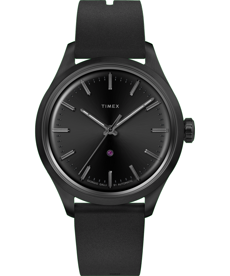 relógios | Timex homens giorgio galli s1 automático 38mm XFN60X45 Ônix preto