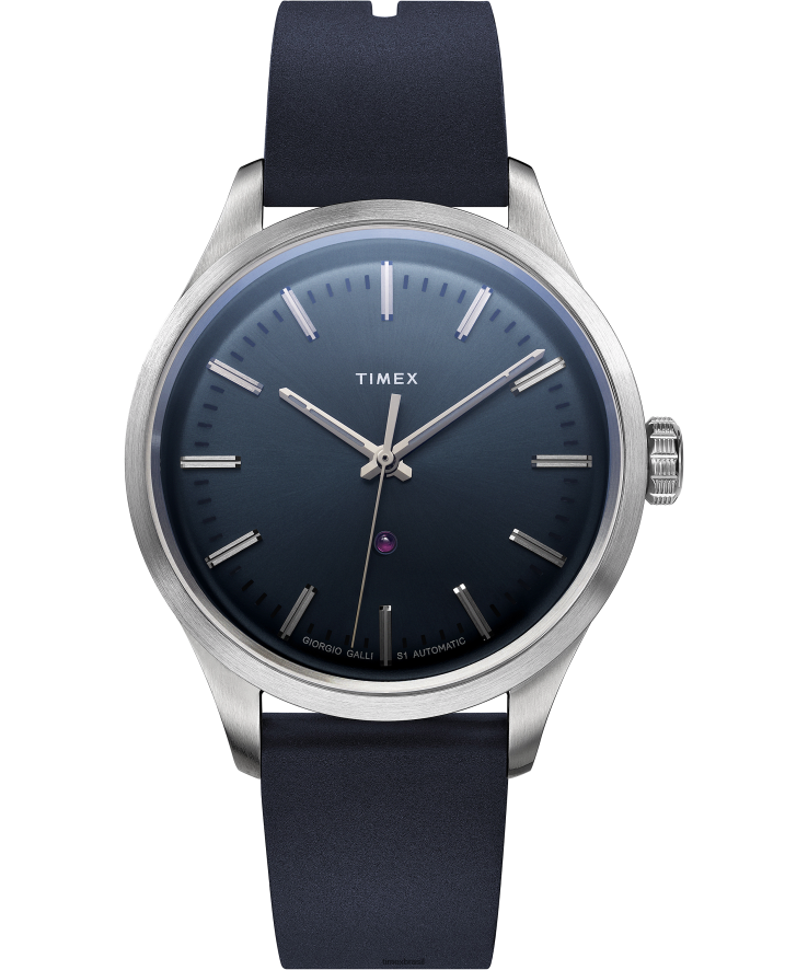 relógios | Timex homens giorgio galli s1 automático 38mm XFN60X52 azul atlântico