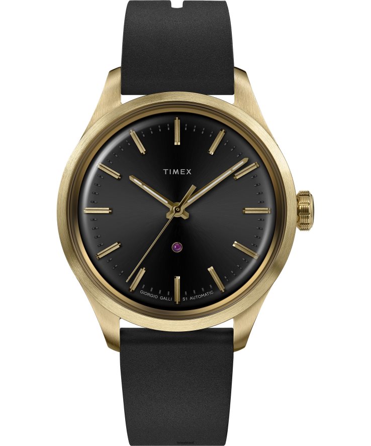 relógios | Timex homens giorgio galli s1 automático 38mm edição limitada XFN60X41 tom dourado/preto