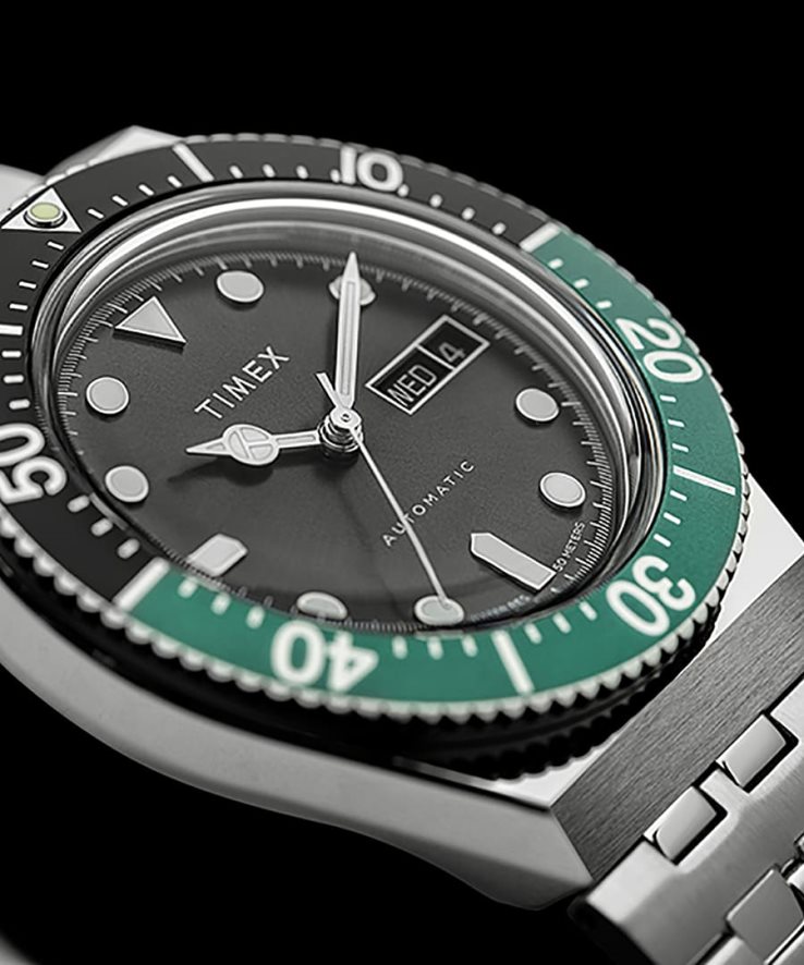 relógios | Timex homens relógio automático com pulseira de aço inoxidável m79 de 40 mm XFN60X49 em aço inoxidável/cinza