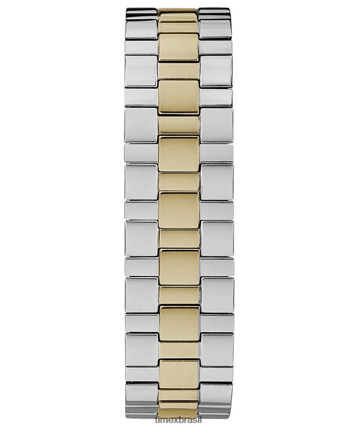 relógios | Timex homens data de leitura fácil relógio com banda de expansão de 38 mm XFN60X146 cromado/dois tons/azul