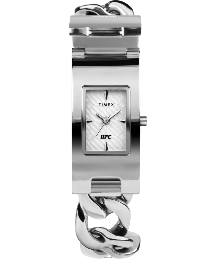 relógios | Timex homens pulseira de identificação de campeonato ufc relógio 30mm XFN60X151 tom prata