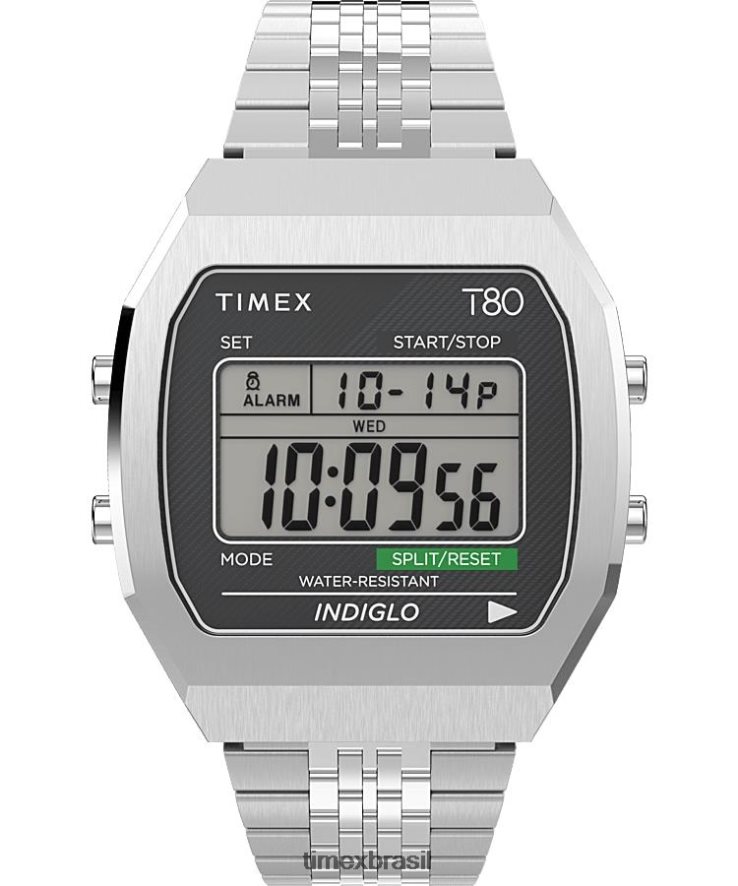 relógios | Timex homens relógio com pulseira de aço inoxidável de 36 mm em aço t80 XFN60X154 aço inoxidável