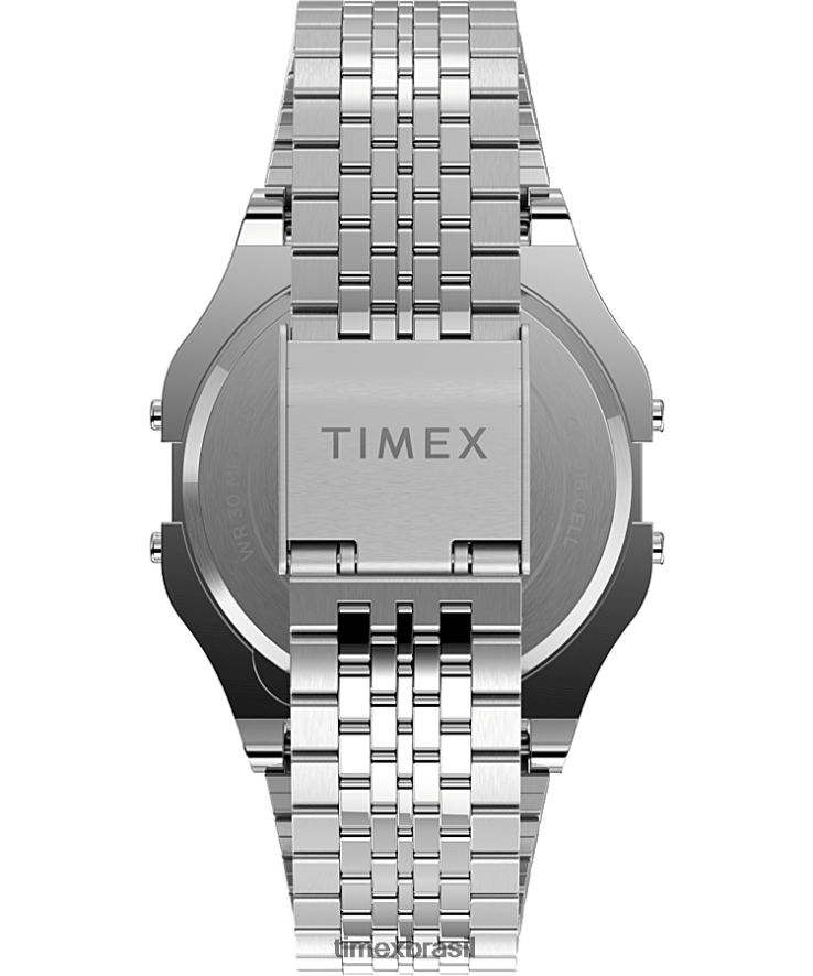 relógios | Timex homens relógio com pulseira de aço inoxidável t80 34 mm XFN60X143 aço inoxidável