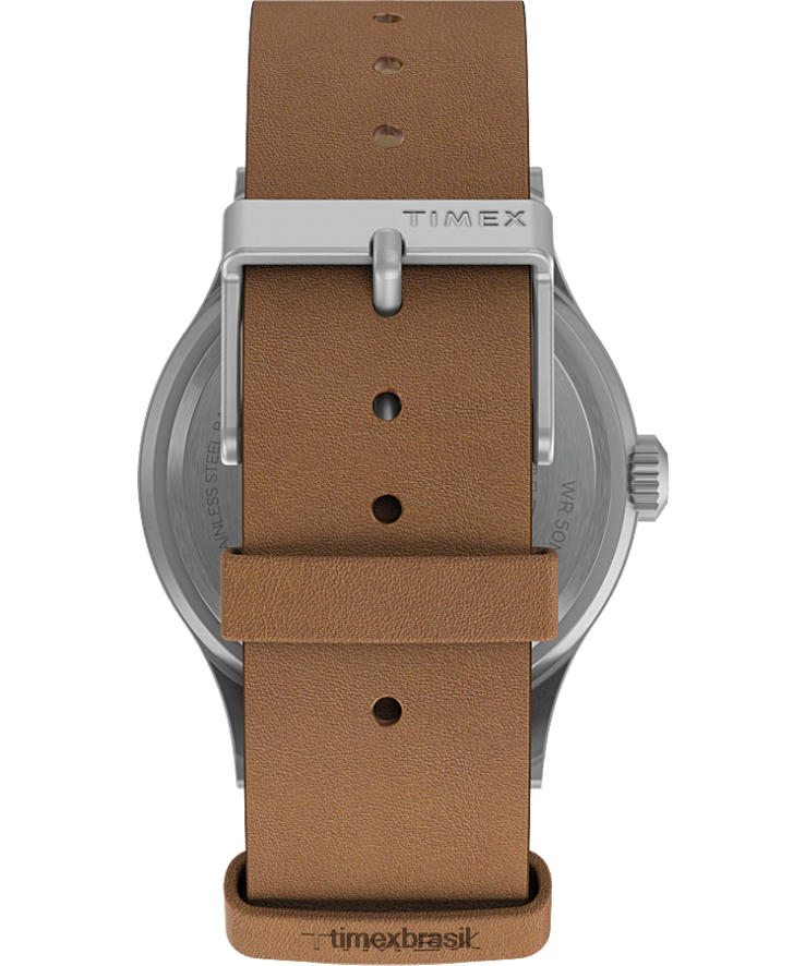 relógios | Timex homens Relógio Expedição North Sierra com pulseira de couro de 40 mm XFN60X194 aço inoxidável/bronzeado/creme