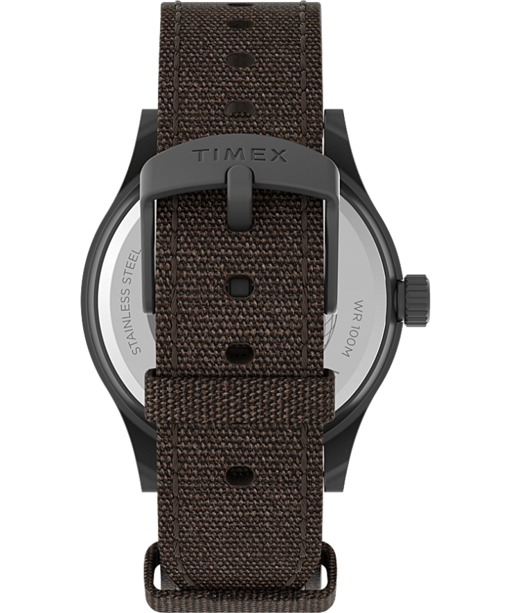 relógios | Timex homens Relógio Expedição North Sierra com pulseira de tecido de 40 mm XFN60X239 aço inoxidável/marrom