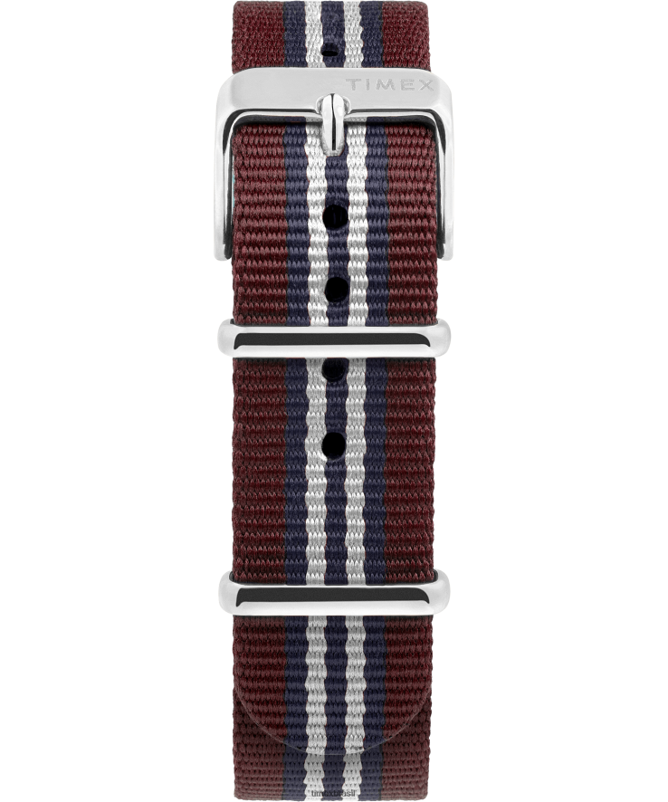 relógios | Timex x homens Conjunto de pulseira de couro e pulseira de tecido automática Brooks Brothers Marlin de 38 mm XFN60X174 aço inoxidável/preto/creme