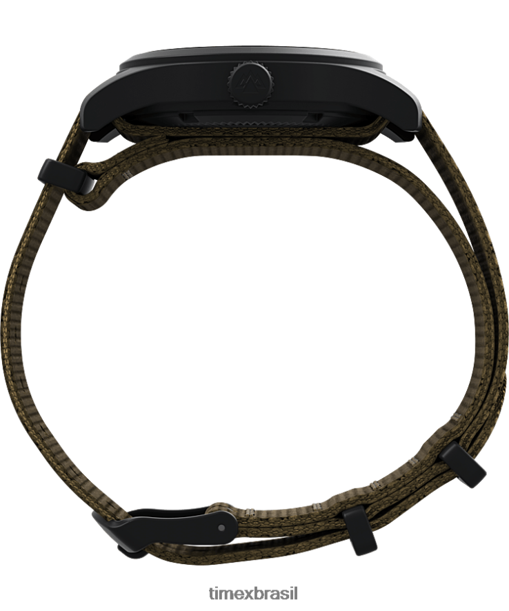 relógios | Timex homens Expedição North Field Post Solar Relógio com pulseira de tecido reciclado de 36 mm XFN60X23 ip-preto/tan/preto