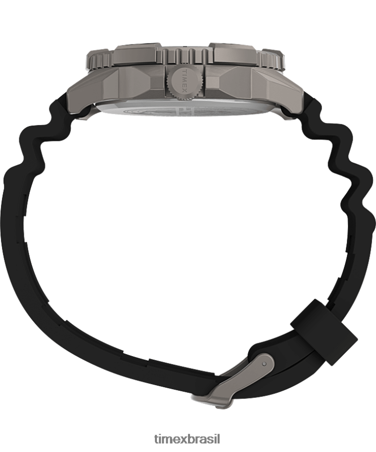 relógios | Timex homens Relógio Expedição North Ridge com pulseira de silicone de 41 mm XFN60X7 titânio/preto