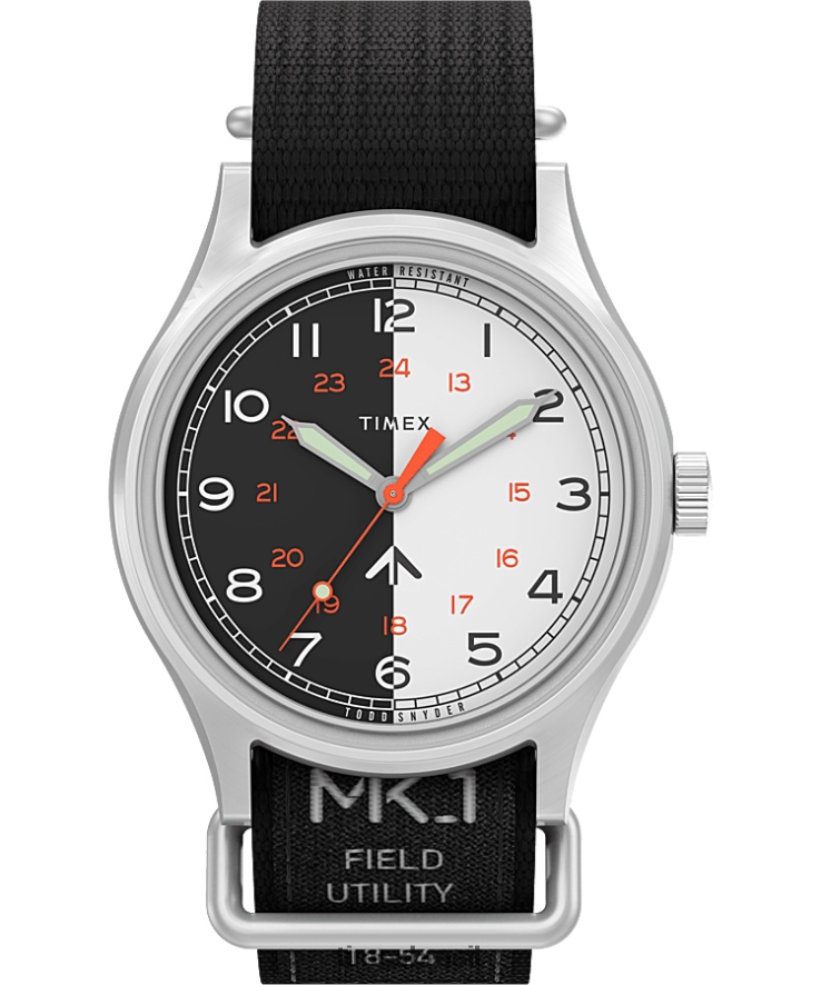 relógios | Timex x homens relógio todd snyder mk1 com pulseira de tecido de 40 mm XFN60X1 aço inoxidável/preto/outros