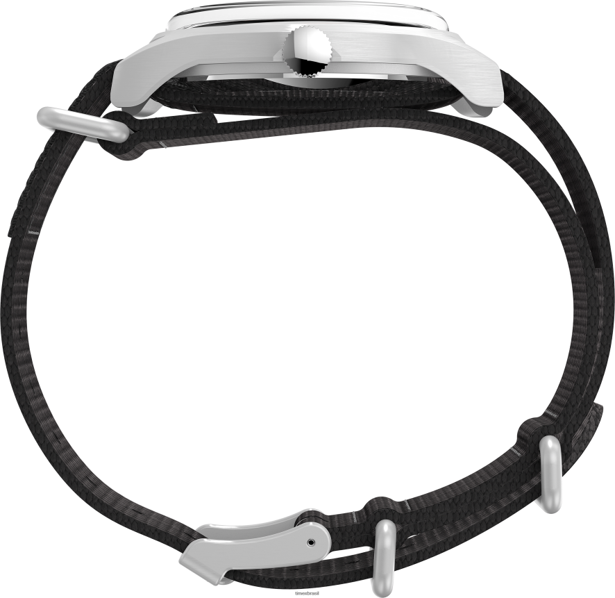 relógios | Timex x homens relógio todd snyder mk1 com pulseira de tecido de 40 mm XFN60X1 aço inoxidável/preto/outros