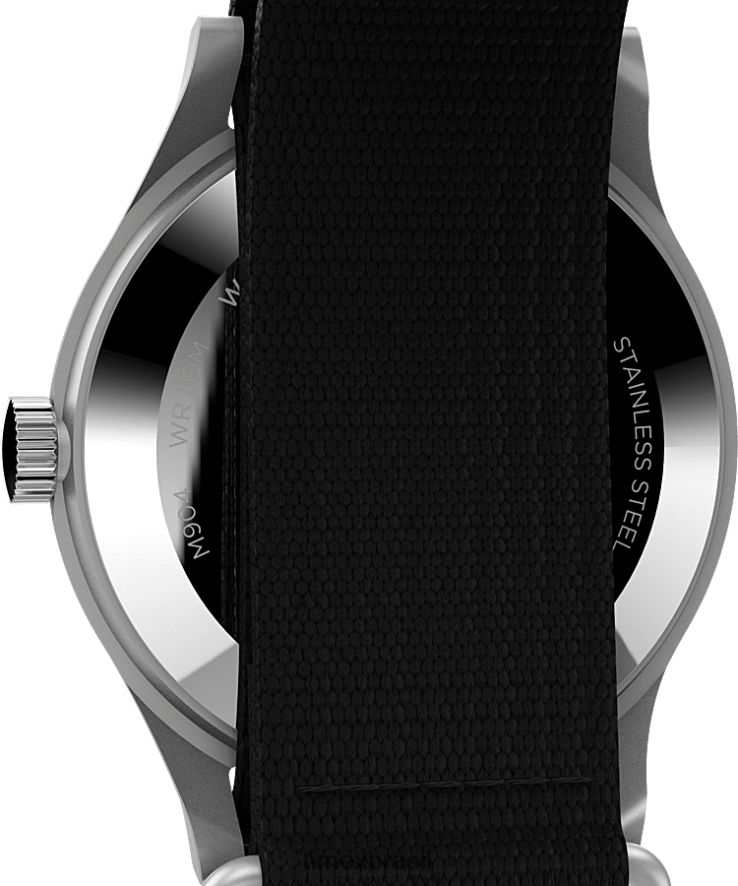 relógios | Timex x homens relógio todd snyder mk1 com pulseira de tecido de 40 mm XFN60X1 aço inoxidável/preto/outros