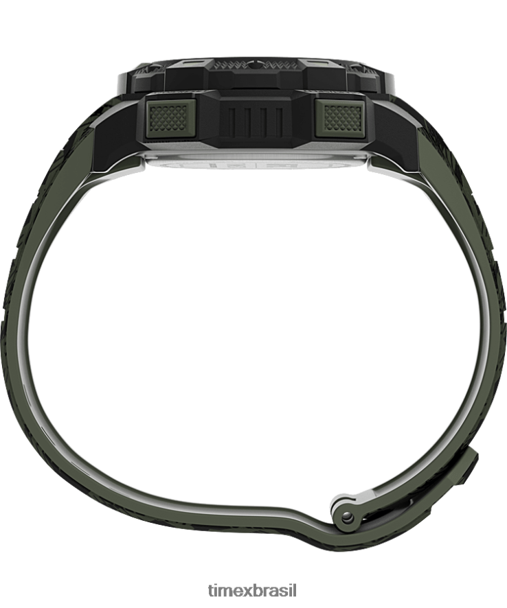 relógios | Timex homens relógio com pulseira de resina ufc core shock 45mm XFN60X268 preto/camuflado