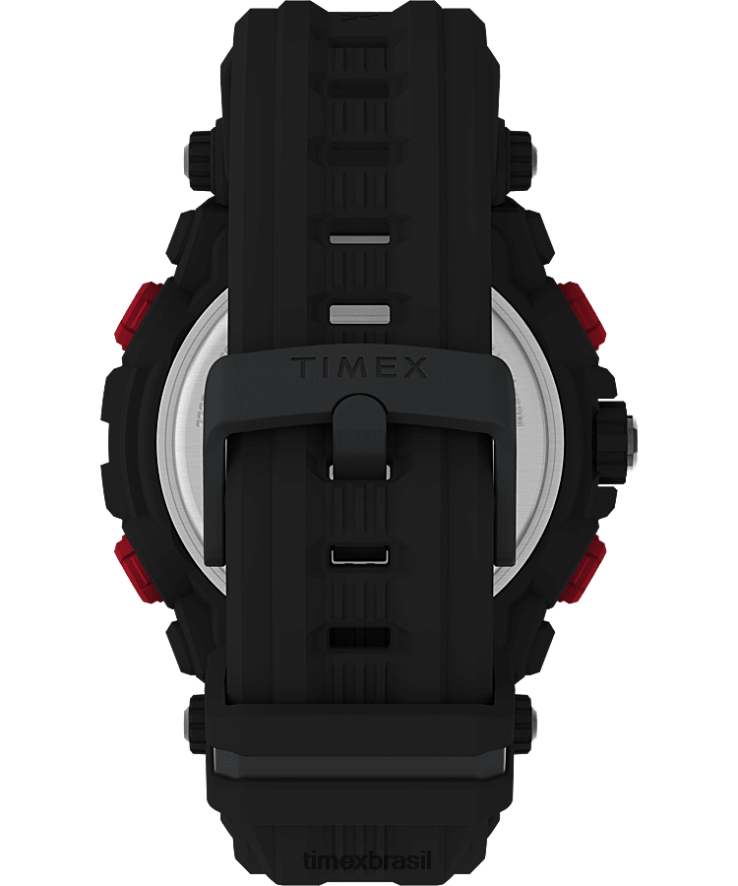 relógios | Timex homens relógio com pulseira de resina ufc impact 50mm XFN60X252 preto