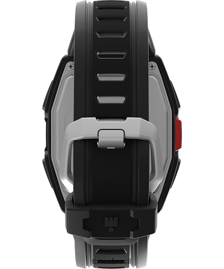 relógios | Timex homens relógio ironman t300 com pulseira de silicone XFN60X265 preto/vermelho