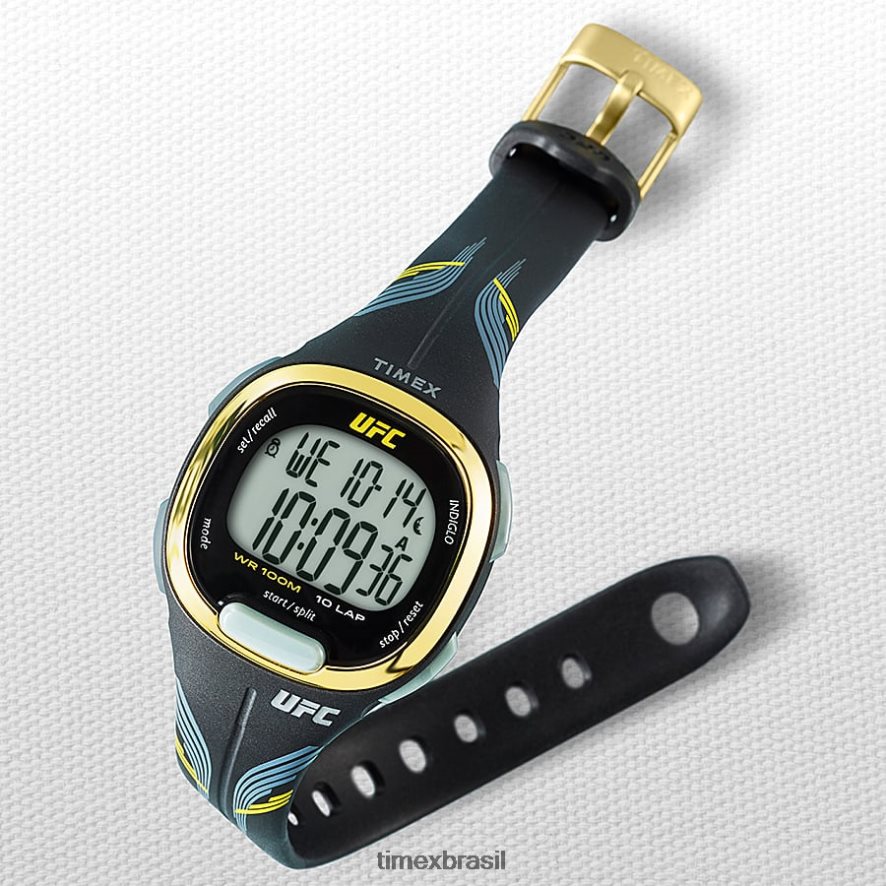 relógios | Timex homens relógio ufc takedown com pulseira de resina de 33 mm XFN60X253 preto