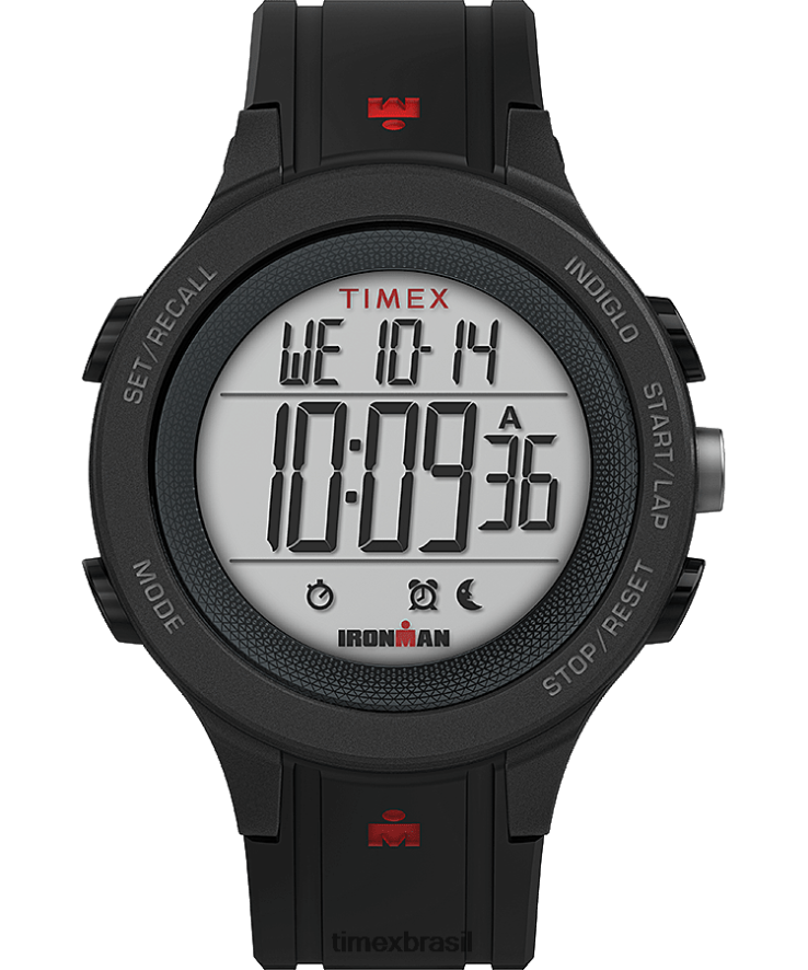 relógios | Timex homens relógio ironman t200 com pulseira de silicone de 42 mm XFN60X270 preto