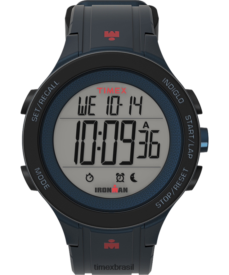 relógios | Timex homens relógio ironman t200 com pulseira de silicone de 42 mm XFN60X273 azul