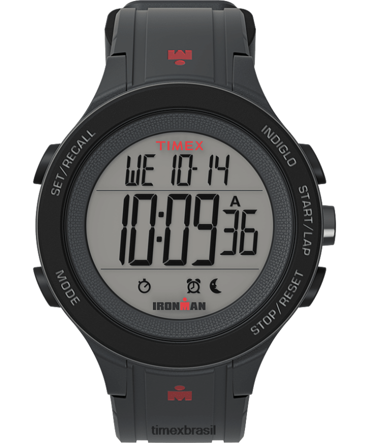 relógios | Timex homens relógio ironman t200 com pulseira de silicone de 42 mm XFN60X274 cinza