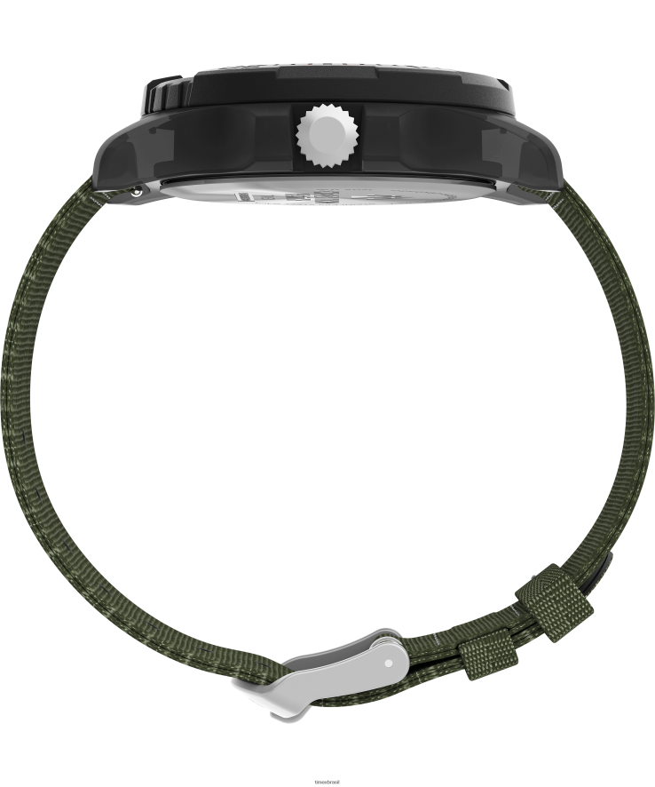 relógios | Timex homens Relógio Expedição North Freedive Ocean com pulseira de tecido reciclado de 46 mm XFN60X137 cinza/verde