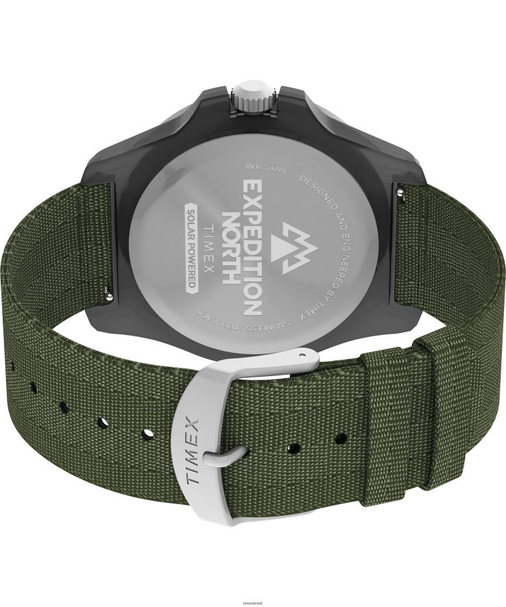 relógios | Timex homens Relógio Expedição North Freedive Ocean com pulseira de tecido reciclado de 46 mm XFN60X137 cinza/verde