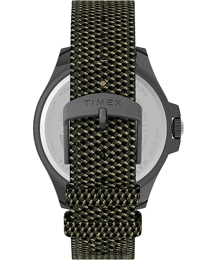 relógios | Timex homens relógio com pulseira de tecido 43 mm da costa do porto XFN60X126 bronze/verde/preto