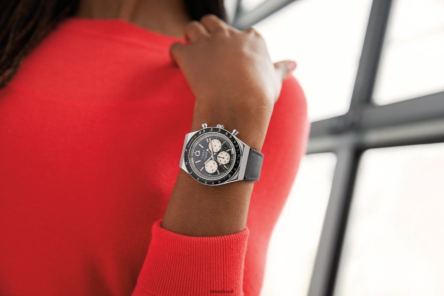 relógios | Q Timex homens relógio com pulseira de couro cronógrafo 40mm XFN60X65 aço inoxidável/preto