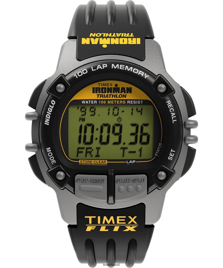 relógios | x TIMEX homens Huckberry Ironman Reedição Flix XFN60X78 cinza/preto
