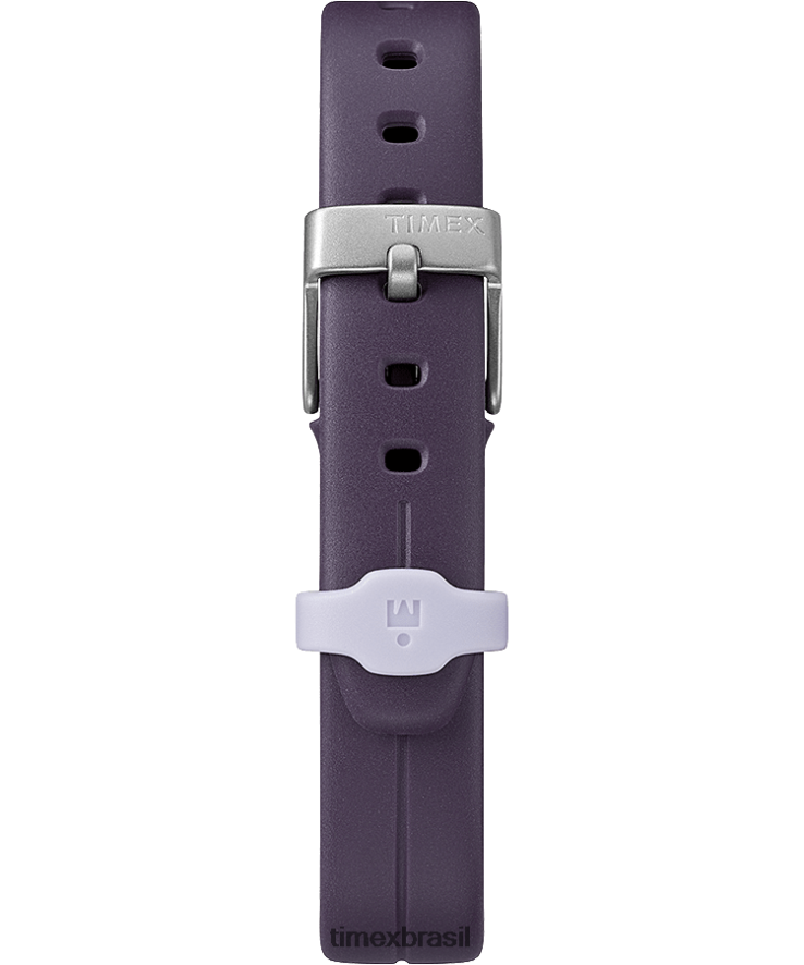 relógios | Timex mulheres Ironman Transit Relógio com pulseira de resina de tamanho médio de 33 mm XFN60X409 roxo/prateado