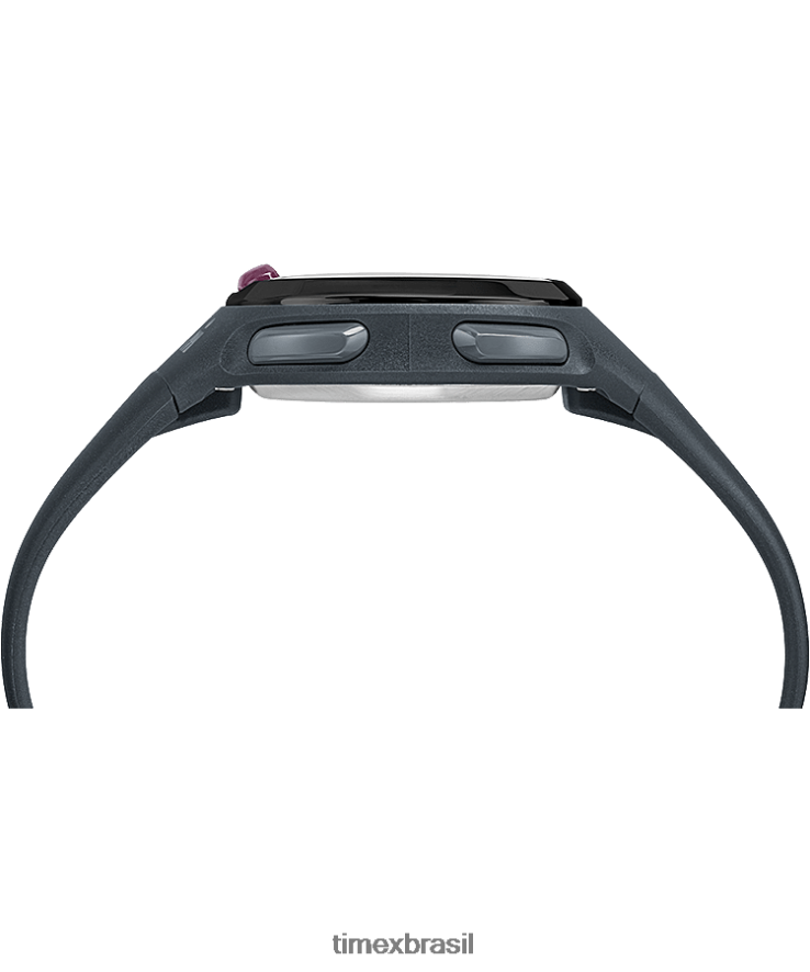relógios | Timex mulheres Ironman Transit Relógio com pulseira de resina de tamanho médio de 33 mm XFN60X412 cinza/preto