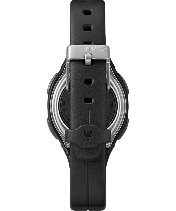 relógios | Timex mulheres ironman heartfit transit + pulseira de resina de 33 mm relógio de atividade e frequência cardíaca XFN60X402 preto/tom prateado