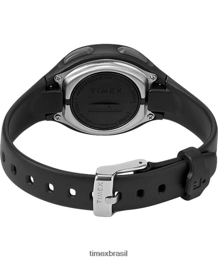 relógios | Timex mulheres ironman heartfit transit + pulseira de resina de 33 mm relógio de atividade e frequência cardíaca XFN60X402 preto/tom prateado