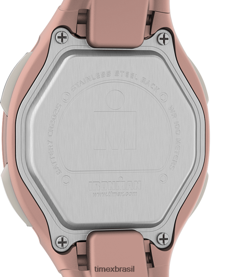 relógios | Timex mulheres relógio com pulseira de resina transit 33mm XFN60X406 tom rosa/rosa dourado